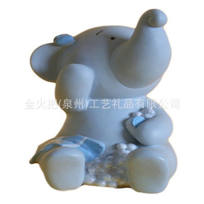 金火把象系列樹脂儲蓄罐 工廠直供，個性化定制引領工藝新風尚